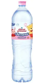 Святой Источник Светлячок вода детская, 1.5 л, 1 шт, негазированная, в пластиковой бутылке фото