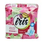 Iris Ultra Dry Extrem Super Прокладки анатомические женские, прокладки гигиенические, 10 шт, 5 капель фото