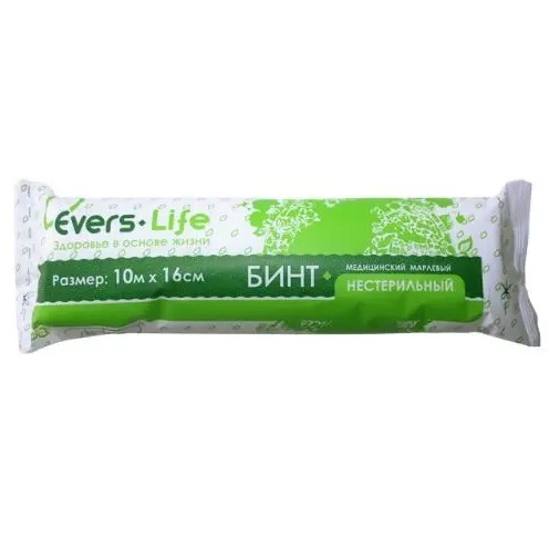 Evers Life Бинт марлевый нестерильный, 10 м х 16 см, 1 шт. фото