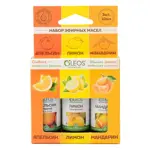 Oleos Набор масел эфирных Апельсин сладкий + Лимон + Мандарин, масло эфирное, 10 мл, 3 шт. фото