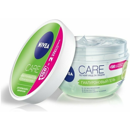 Nivea Care гель гиалуроновый для лица, гель для лица, 100 мл, 1 шт. фото