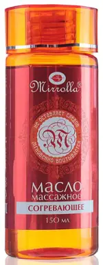 Mirrolla Масло массажное согревающее, масло косметическое, 150 мл, 1 шт. фото