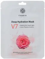 Fabrik Cosmetology V7 маска для лица тканевая витаминная, маска, 1 шт, роза фото