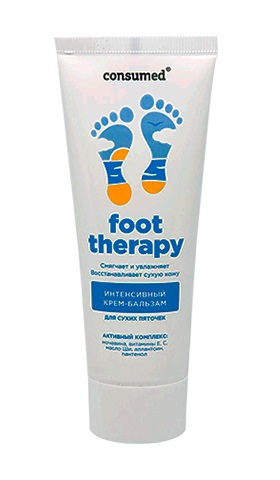 Консумед Foot Therapy Крем-бальзам для сухих пяточек интенсивный, крем-бальзам, 75 мл, 1 шт. фото