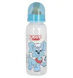 Lubby Бутылочка с латексной соской веселые животные, 250 мл, 1 шт, арт. 13564 фото