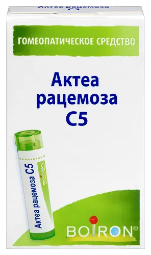 Актеа рацемоза С5, гранулы гомеопатические, 4 г, 1 шт. фото