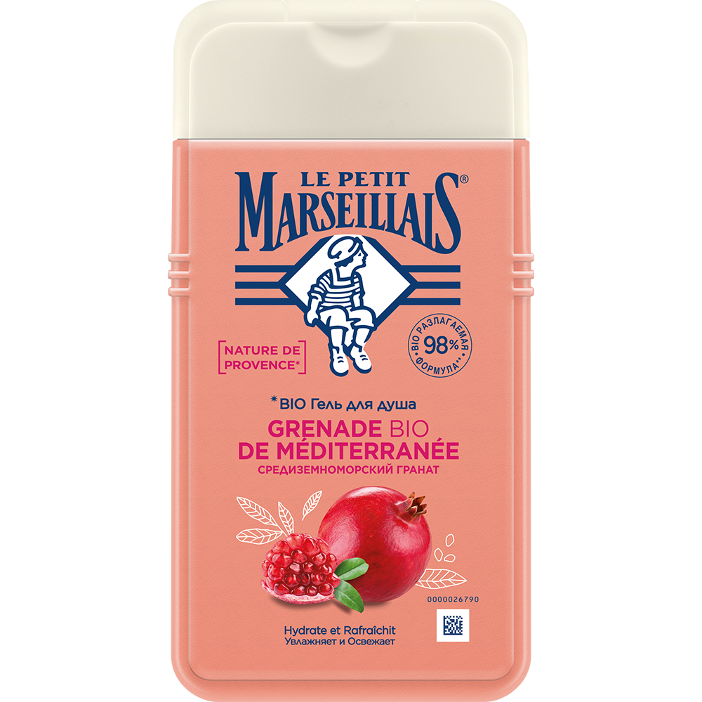 Le Petit Marseillais Гель для душа Средиземноморский гранат, гель для душа, 250 мл, 1 шт. фото