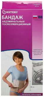 Интекс Бандаж абдоминальный послеоперационный, р. XXL, 1 шт, 30 см фото