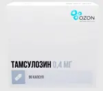 Тамсулозин, 0.4 мг, капсулы кишечнорастворимые с пролонгированным высвобождением, 90 шт. фото