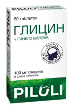 Piluli Глицин + Гинкго билоба, таблетки, 50 шт. фото