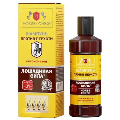 Лошадиная Сила Шампунь против перхоти, шампунь, 250 мл, 1 шт, с кетоконазолом фото