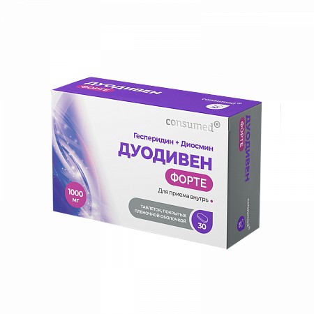 Консумед Дуодивен Форте, 100 мг + 900 мг, таблетки, 30 шт. фото