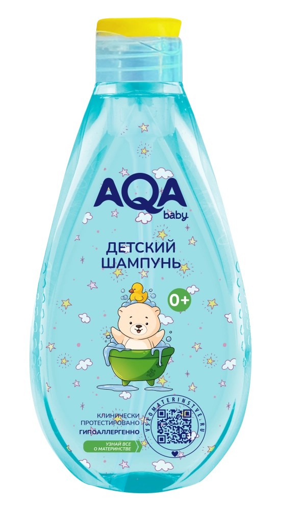 AQA baby Шампунь детский, шампунь детский, 250 мл, 1 шт, для детей с рождения фото