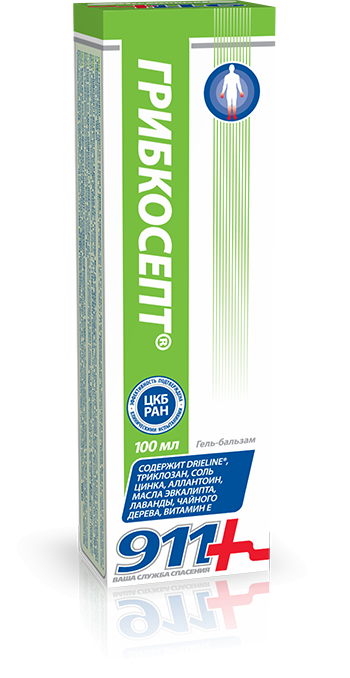 911 Ваша служба спасения Грибкосепт, гель для наружного применения, 100 мл, 1 шт. фото