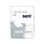 Seni Soft Basic Пеленки впитывающие, 60 см х 90 см, 10 шт, 2 капли фото