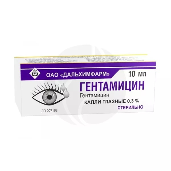 Гентамицин, 0.3 %, капли глазные, 10 мл, 1 шт. фото