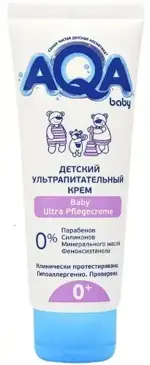 AQA baby крем ультрапитательный детский, крем, 75 мл, 1 шт. фото 