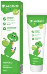 Aldente Кидс Зубная паста для детей 6-12лет, 40 мл, 1 шт, яблоко фото
