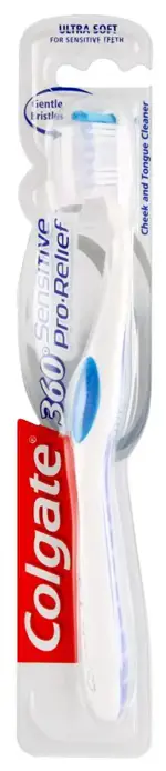 Colgate 360 Sensitive Pro-Relif Зубная щетка, щетка зубная, 1 шт, ультрамягкая фото