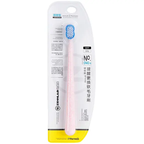 Зеннлаб Зубная щетка с цветовым индикатором, щетка зубная, 1 шт. фото