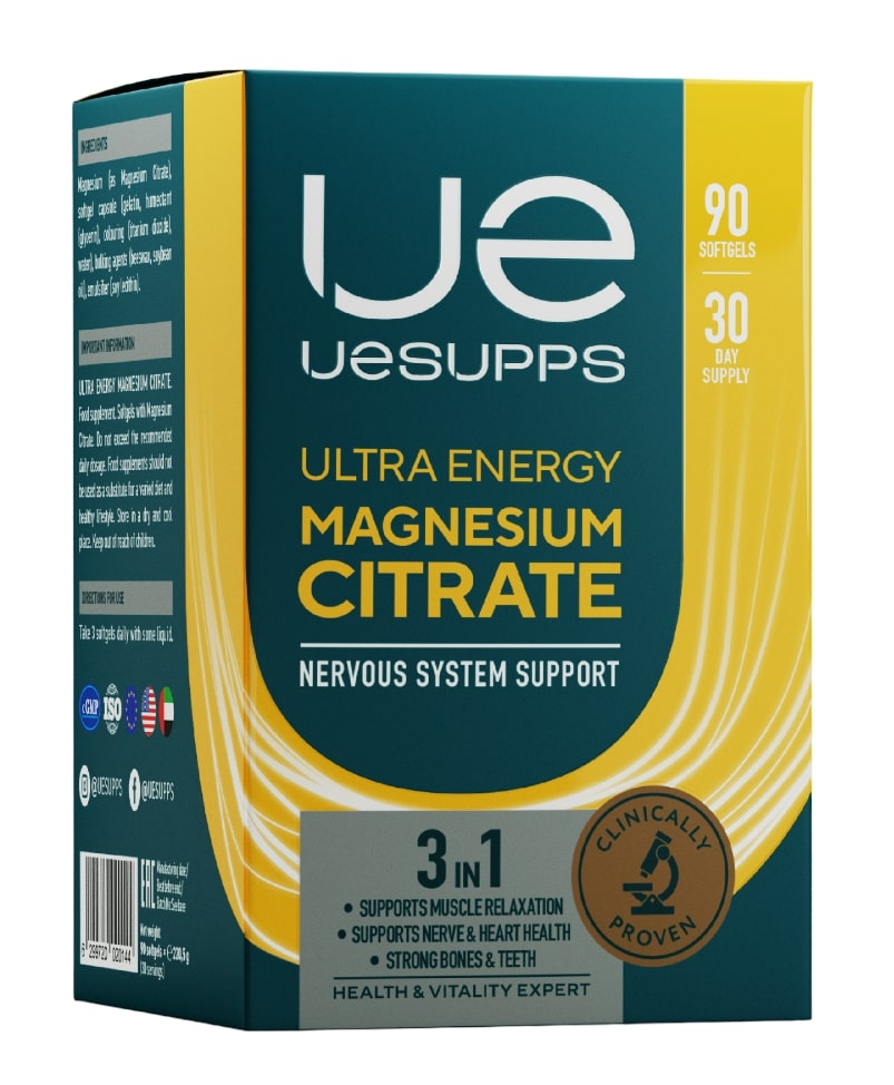 Uesupps Ultra Energy магния цитрат, капсулы, 90 шт. фото