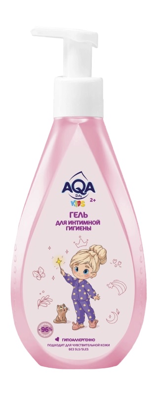 AQA baby kids Гель для интимной гигиены детский, 250 мл, 1 шт, для детей с 2 лет фото