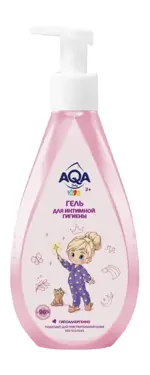 AQA baby kids Гель для интимной гигиены детский, 250 мл, 1 шт, для детей с 2 лет фото