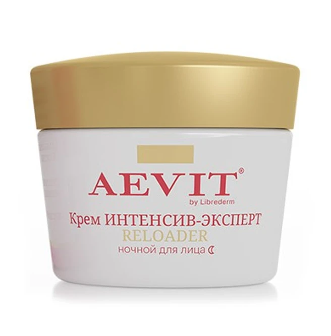 Librederm aevit интенсив-эксперт крем для лица ночной 55+, крем для лица, 50 мл, 1 шт. фото