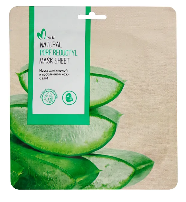 Mirida маска для жирной и проблемной кожи лица с комплексом Pore Reductyl и алоэ, маска для лица, 1 шт. фото
