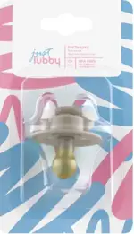 Lubby Just Пустышка латексная с круглым соском, 1 шт, 0+ мес, арт. 23818 фото 2