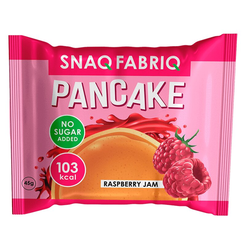 Snaq Fabriq панкейк с начинкой, панкейк, 45 г, 1 шт, малиной джем фото