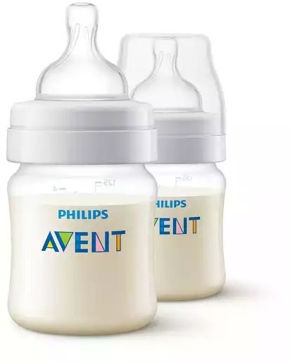 Avent Anti-colic Бутылочка для кормления с анти-коликовым клапаном, 125 мл, 2 шт, SCF810/27 фото