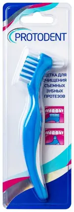 Протодент Щетка для съемных зубных протезов, щетка зубная, 1 шт. фото