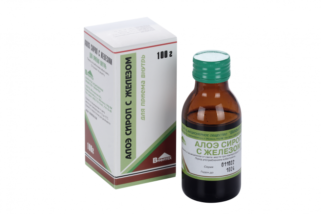 Алоэ сироп с железом, сироп, 100 г, 1 шт. фото