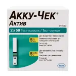 Accu-Chek Active, тест-полоски для определения уровня глюкозы в крови, 100 шт. фото