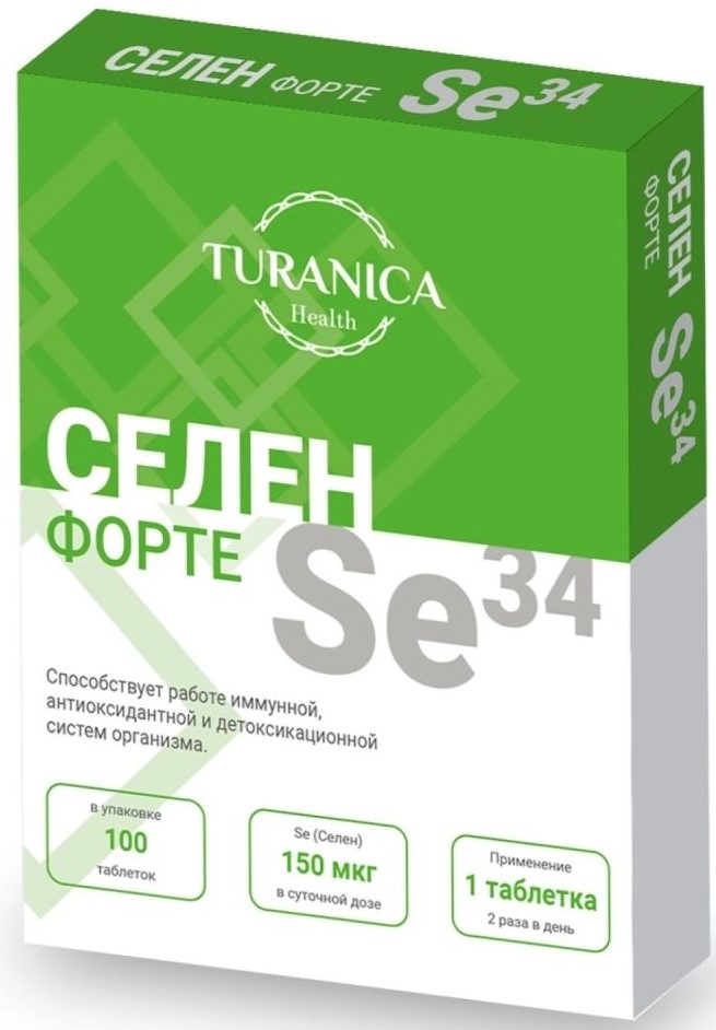 Turanica Селен форте, 150 мкг, таблетки, 100 шт. фото