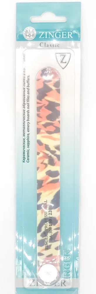 Zinger Пилка наждачная 2-х сторонняя Леопард, 1 шт, арт. EA-304 фото