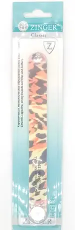 Zinger Пилка наждачная 2-х сторонняя Леопард, 1 шт, арт. EA-304 фото