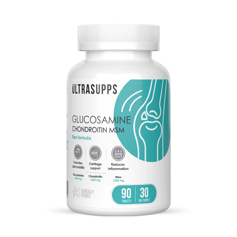 Ультрасаппс Глюкозамин Хондроитин МСМ комплекс для суставов Флекс формула, таблетки, 90 шт. фото