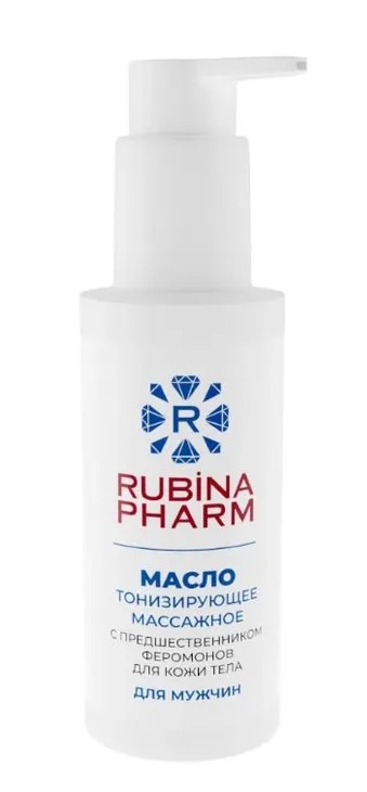 Рубинафарм Масло массажное тонизирующее с предшественником феромонов для кожи тела мужчин, масло, 100 мл, 1 шт. фото