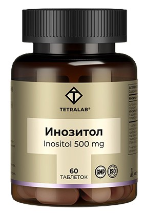 Tetralab Инозитол, 500 мг, таблетки, 60 шт. фото