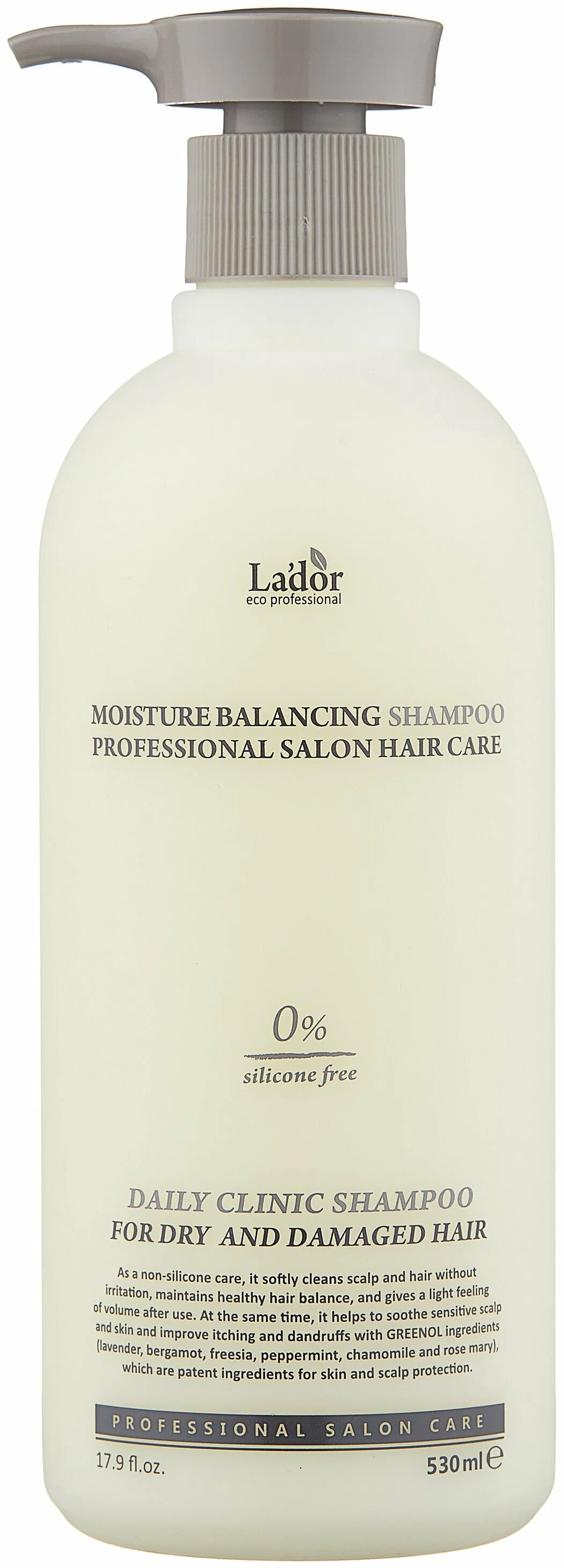 Lador Moisture Balancing Шампунь увлажняющий бессиликоновый, 530 мл, 1 шт. фото
