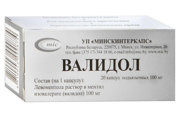 Валидол, 100 мг, капсулы подъязычные, 20 шт. фото