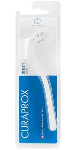 Curaprox щетка для ухода за зубными протезами, 1 шт, белая фото