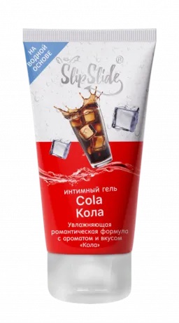 СлипСлайд Гель-смазка интимная увлажная романтическая формула, гель, 50 мл, 1 шт, кола фото
