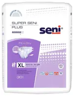Seni Super Plus Подгузники для взрослых, Extra Large XL (4), 30 шт, 130-170 см фото