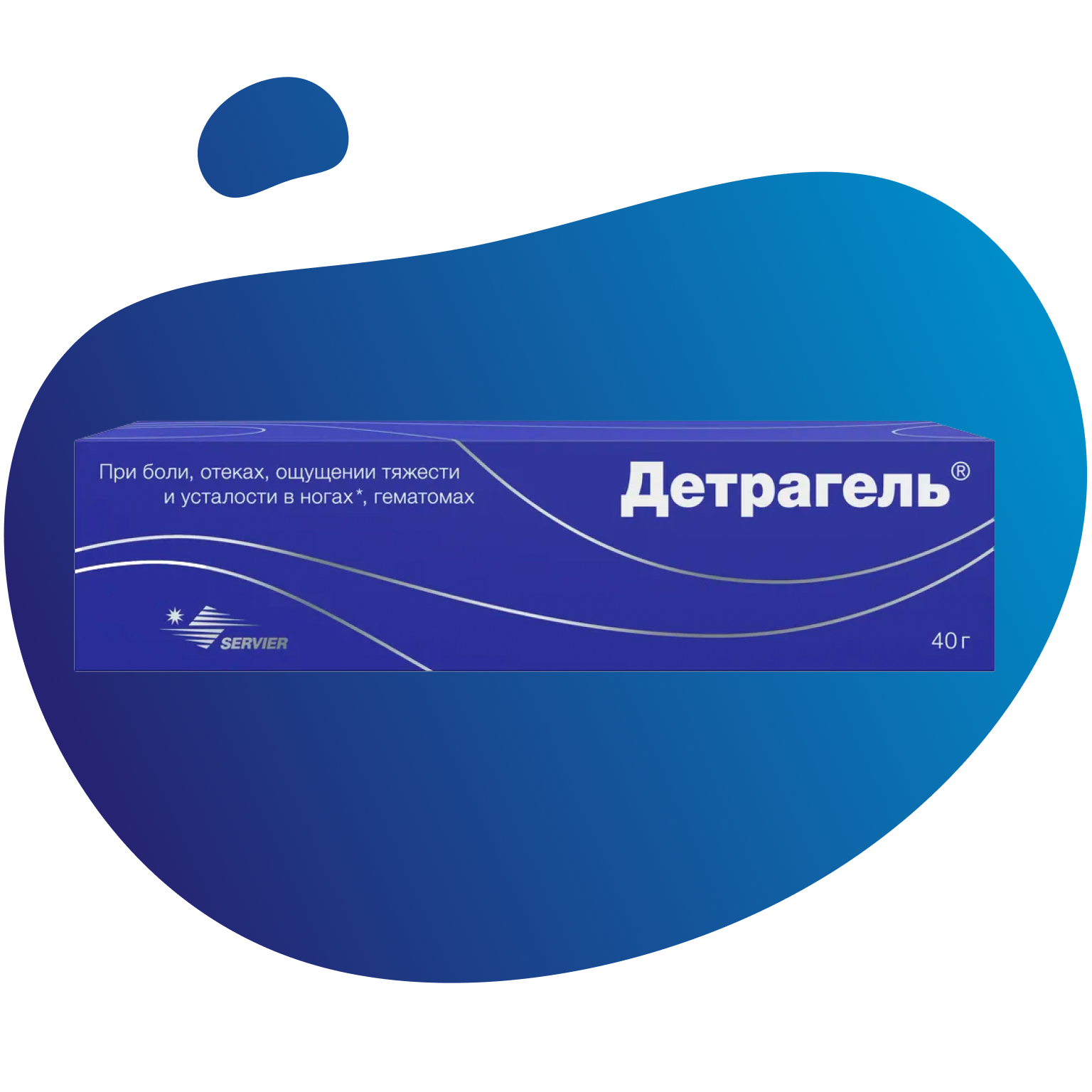 Детрагель, гель для наружного применения, 40 г, 1 шт. фото