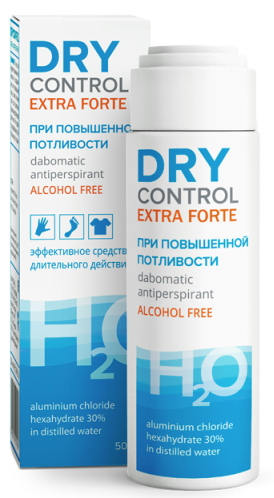 Dry Control Extra Forte дабоматик антиперспирант без спирта 30%, 50 мл, 1 шт, без спирта фото