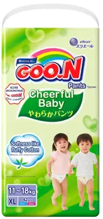 GOON Cheerful baby Подгузники-трусики детские, XL (11-18 кг), 42 шт. фото