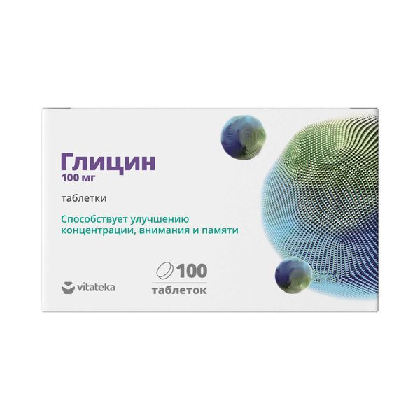 Витатека Глицин, таблетки для рассасывания, 100 шт. фото